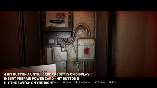 Turn on the master switch