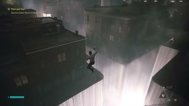Enter the subway stairwell