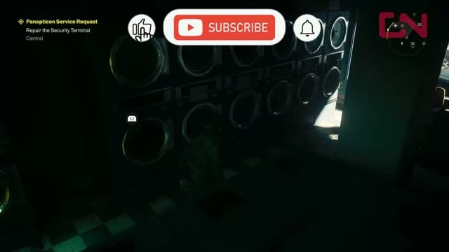 Switch off a left-bank washer
