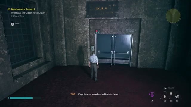 Enter Underpass through the locked doors
