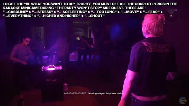 Approach the karaoke machine