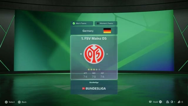 Choose the current club