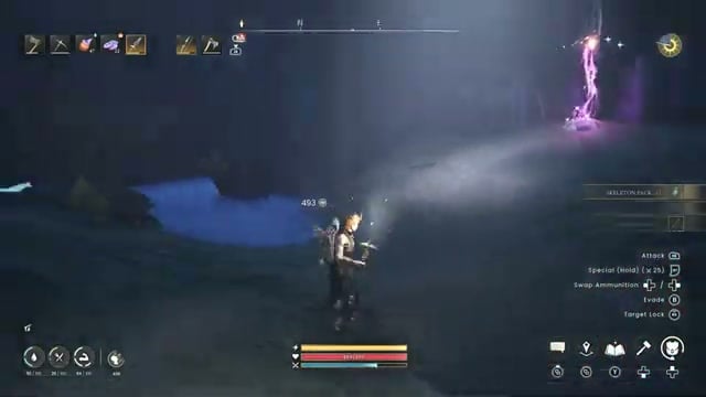 Turn left past the flame traps