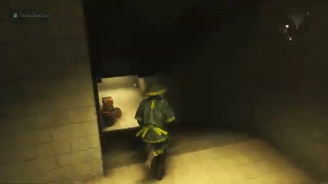 Enter the opened doorway