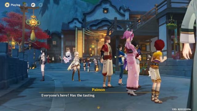 Approach the food stall