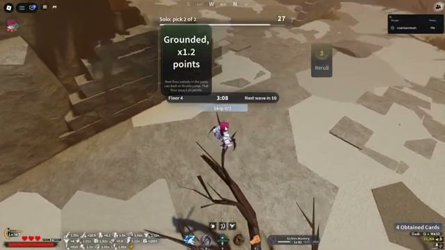 The tree branch used to gather enemies beneath the player