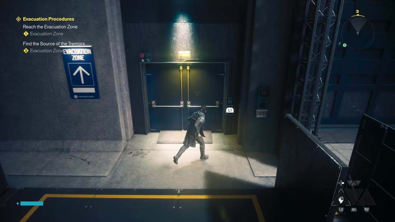 Evacuation Zone security access door