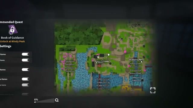 Start the Yeti approach at Butterfly Estate