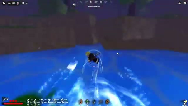 Find the underwater cave entrance