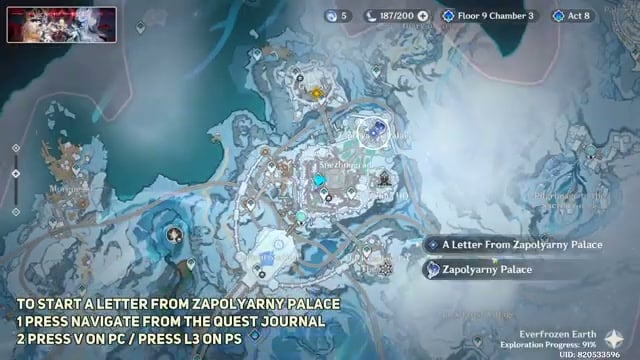 Zapolyarny Palace teleport waypoint