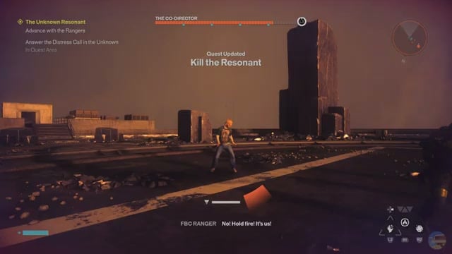 The Co-Director at the start of the encounter