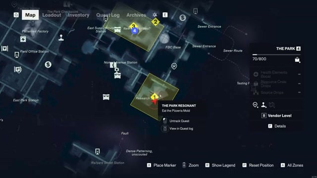 Find the pizzeria search area