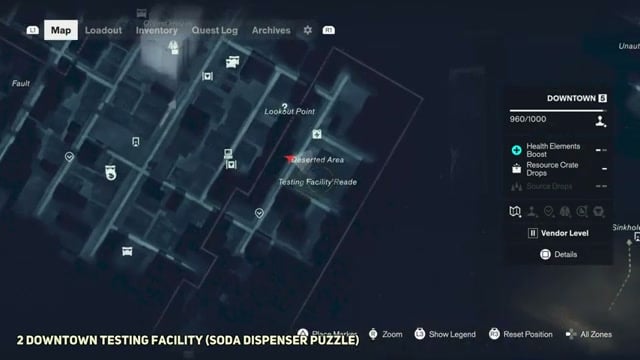 Testing Facility Reade’s Downtown map marker