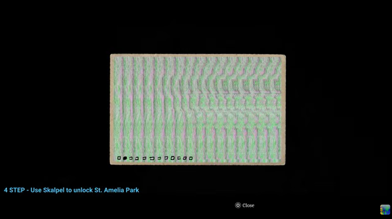 Strange postcard in Amelia Park entrance / YouTube - ZaFrostPet