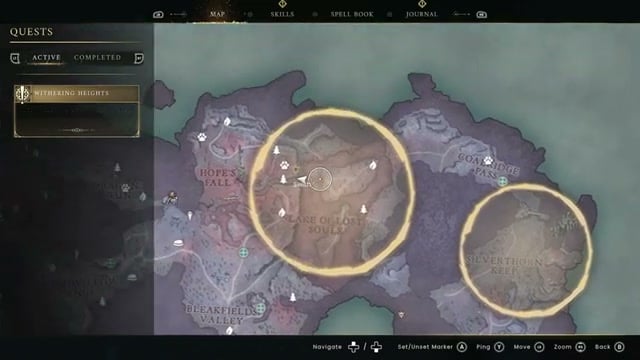 Check your position near the lake