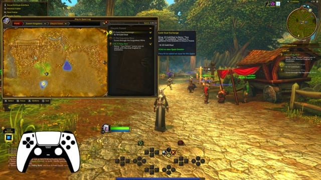 Open selected-quest options