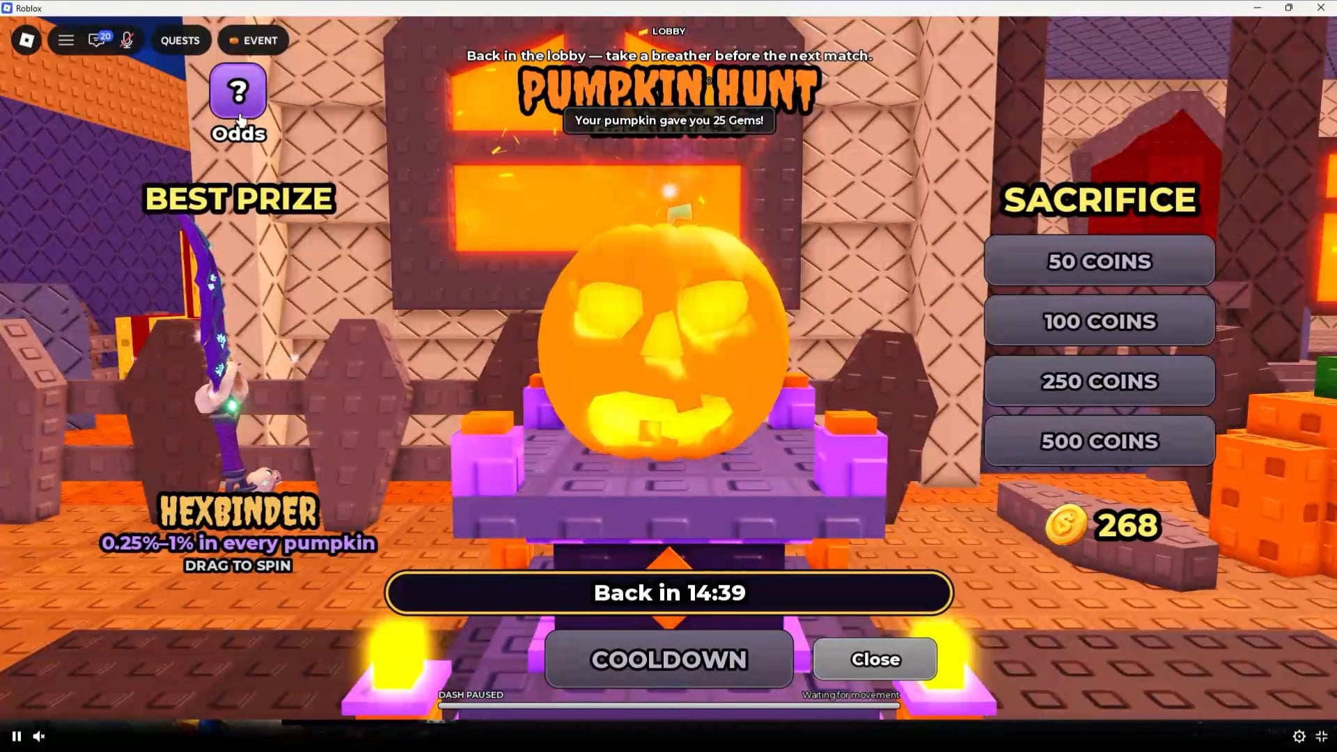 Sacrifice up to 1,500 coins / Screenshot by NerdsChalk