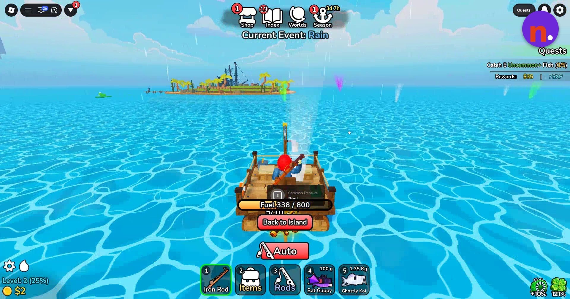 Watch the fuel gauge while sailing