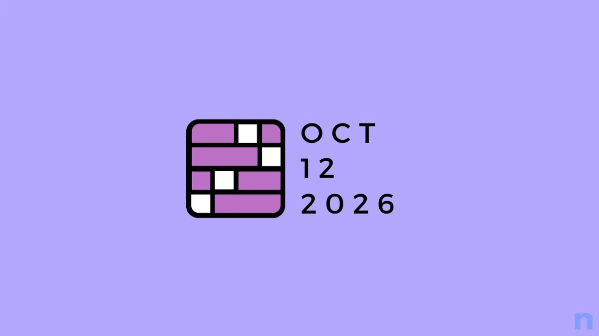 Game icon and date for NYT Connections #1219: 12 October 2026 Hints and Answers!