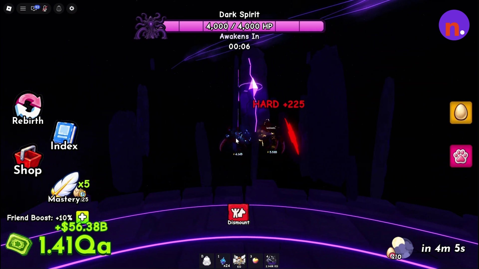 Ring routes around the Dark Spirit arena