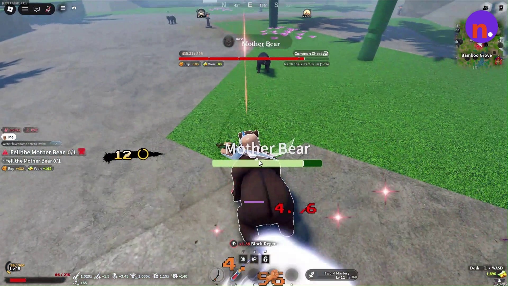 Fight Mother Bear while watching the nearby cubs