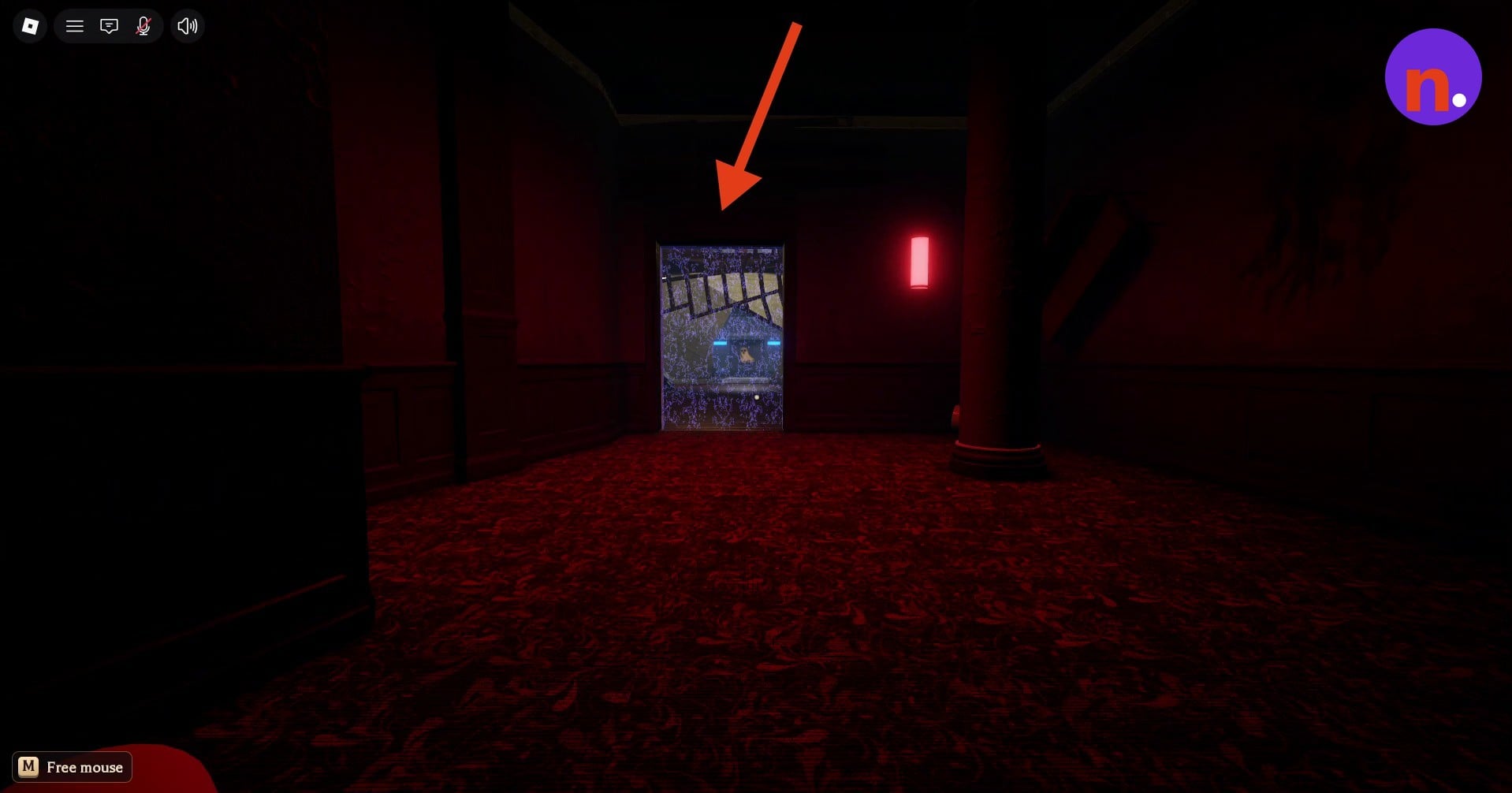 The doorway leading into the puzzle chamber
