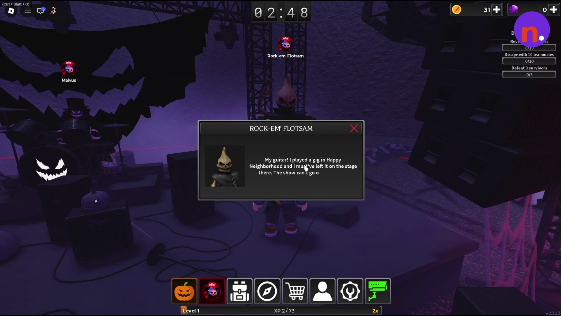 Accept Flotsam's request to retrieve his missing guitar.