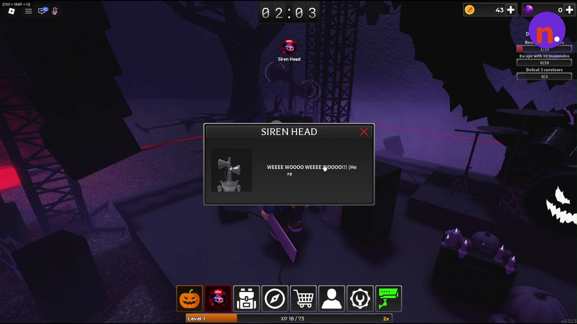 Return to Siren Head at the lobby stage to hand over his keys.