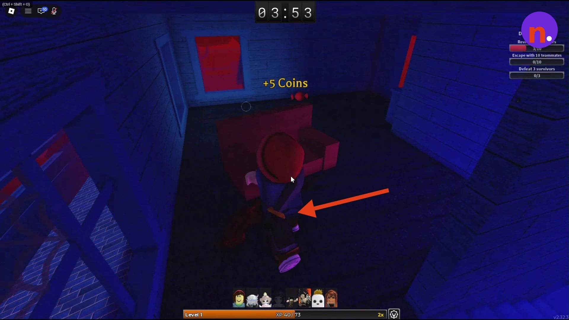 Collect Malvus' Drumsticks from the red couch upstairs in the blue house.