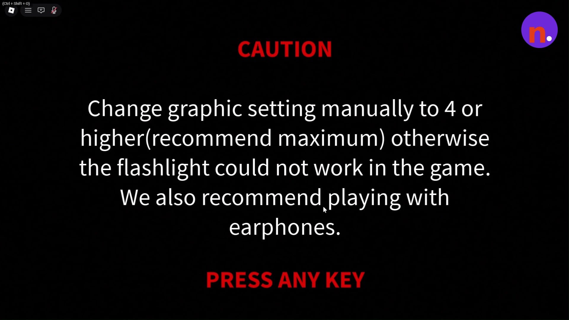 The caution screen shown when entering PETAPETA