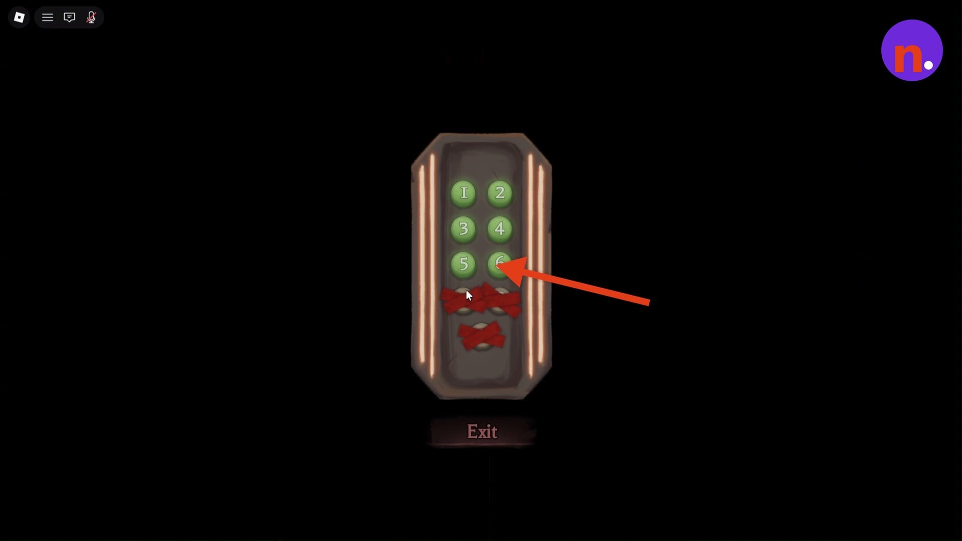 Select 5 on the elevator keypad