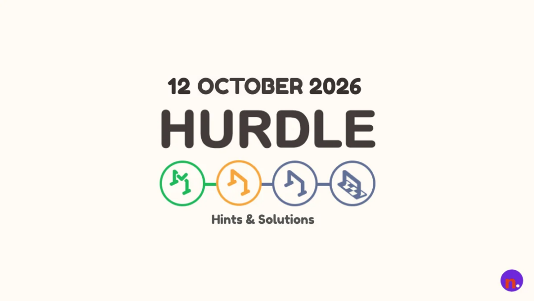 Game icon and date for Hurdle Hints and Answers Today: October 12, 2026