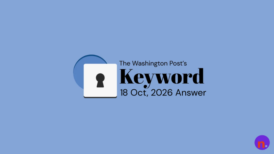 Game icon and date for Washington Post Keyword Hints and Answers for October 18, 2026