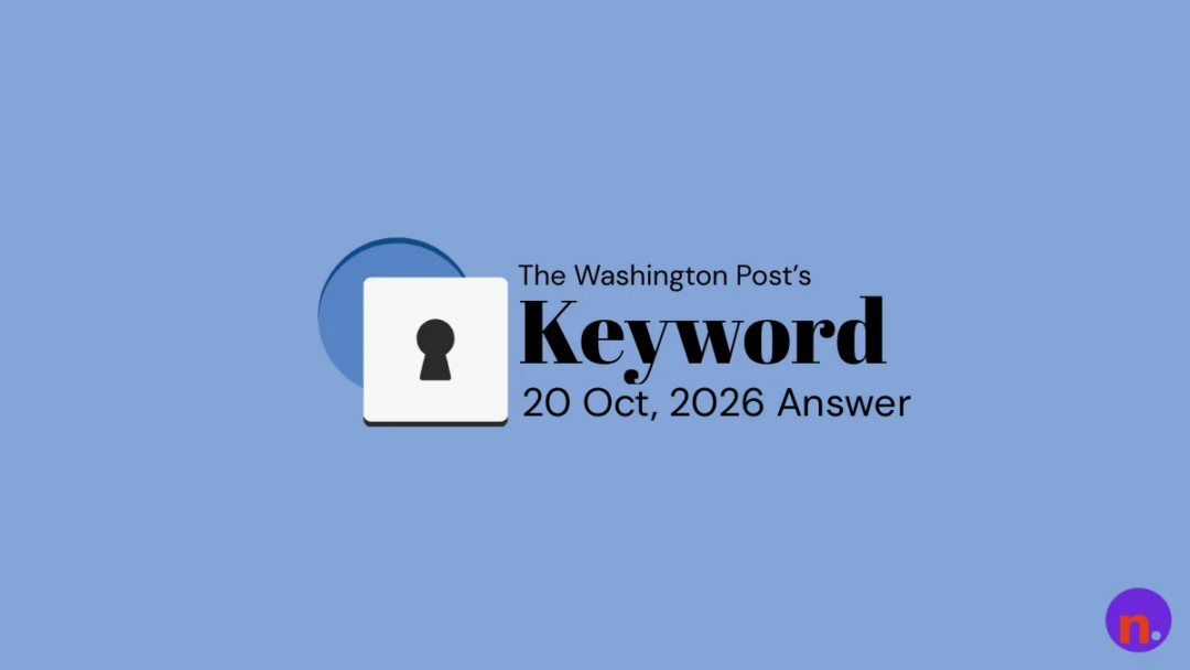 Game icon and date for Washington Post Keyword Hints and Answers for October 20, 2026