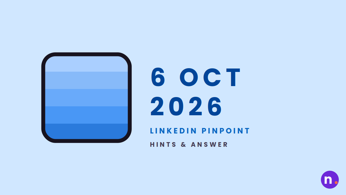 LinkedIn Pinpoint Answer Today (#889) – 6 October 2026