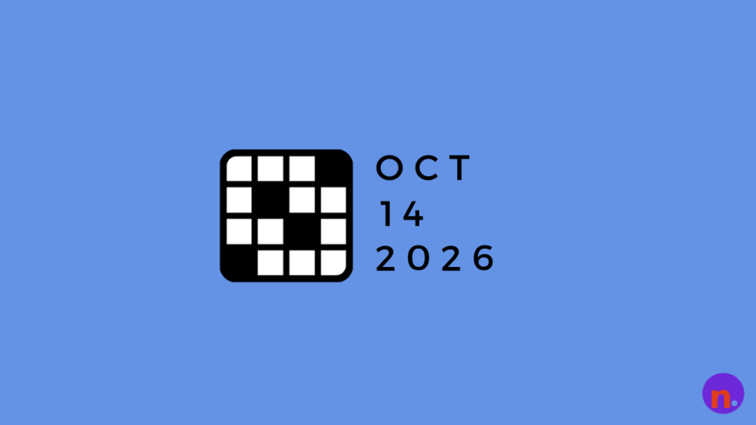 Game icon and date for NYT Crossword Hints and Answers for October 14, 2026