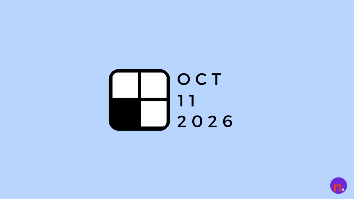 Game icon and date for NYT Mini Hints and Answers Today: October 11, 2026