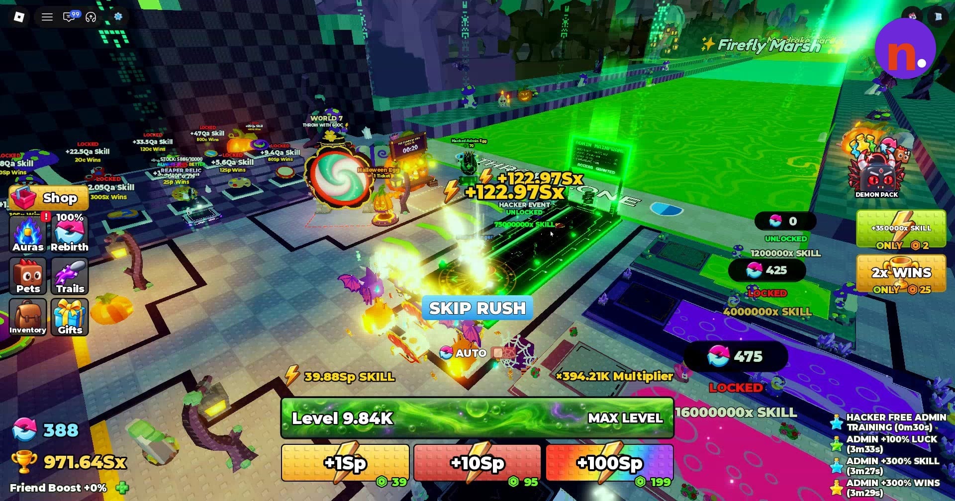 The chat announcement lists the free-reward codes