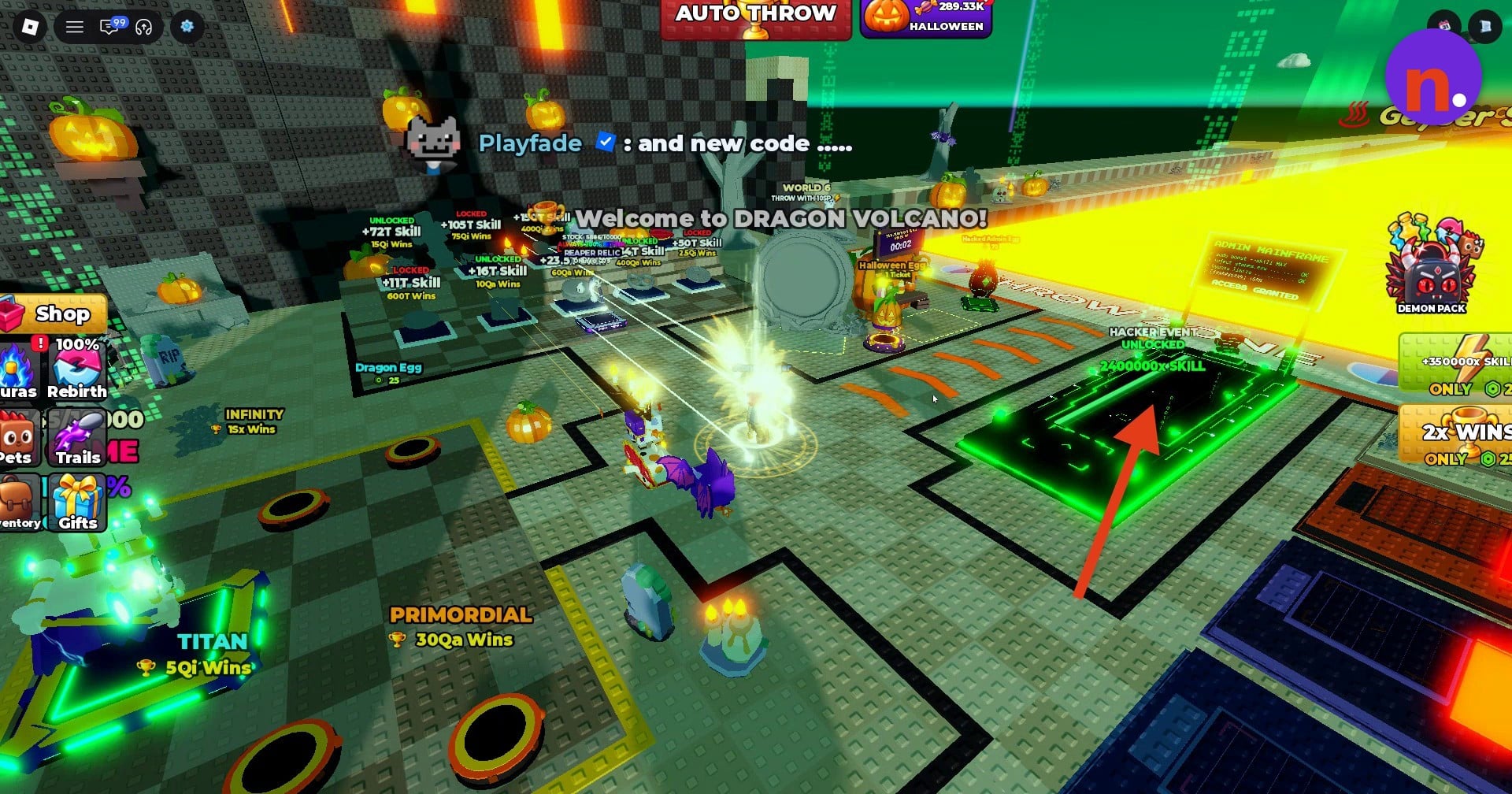 Dragon Volcano's Hacker Event treadmill