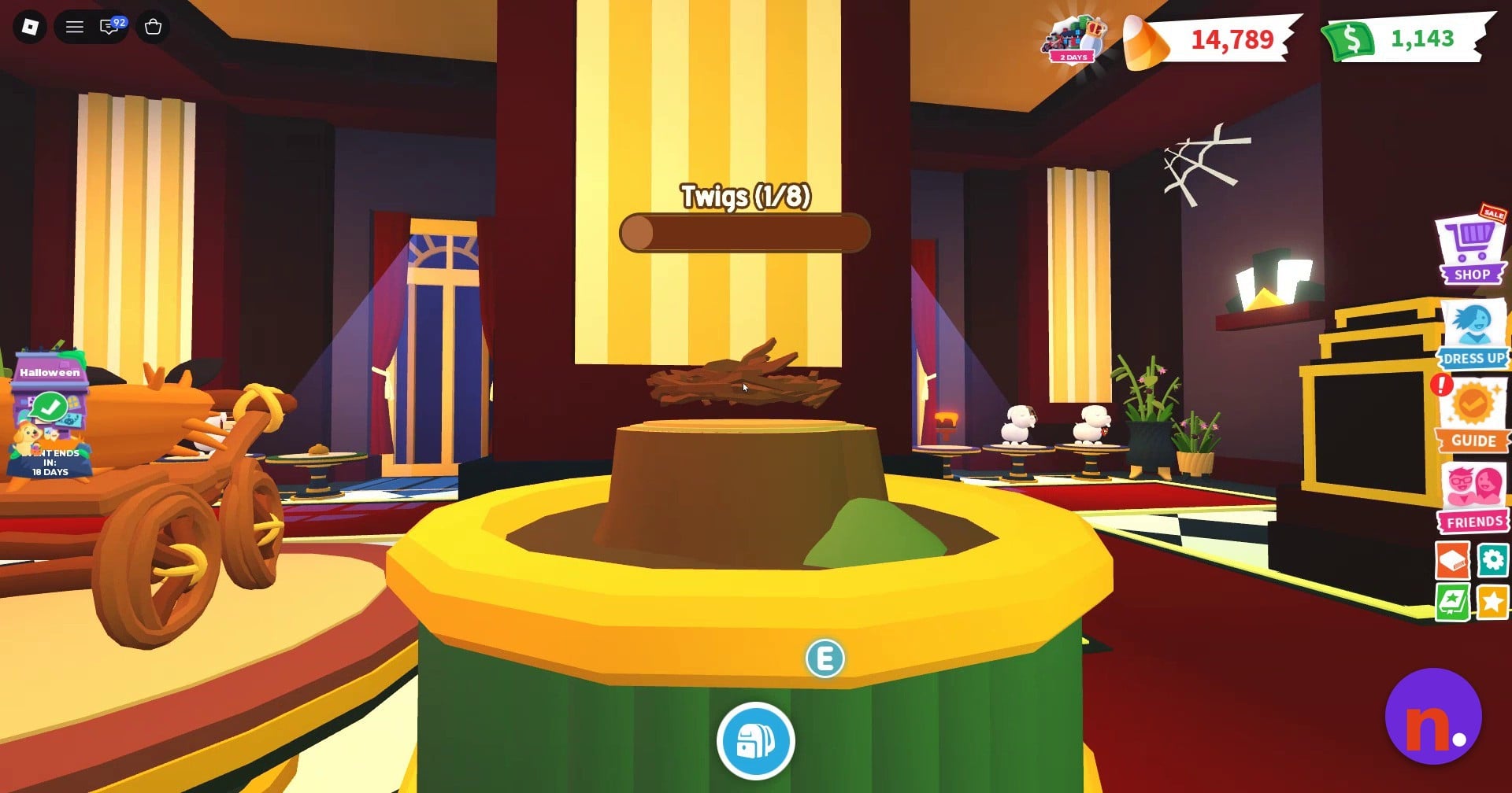 The nest's Twig counter