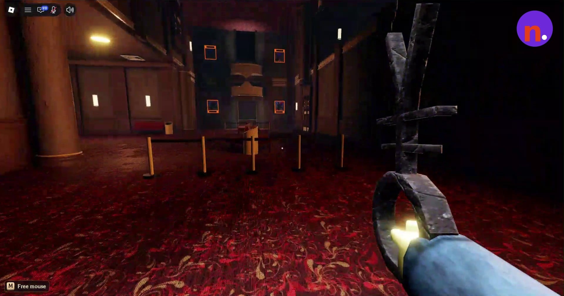 The return hallway while carrying the relic