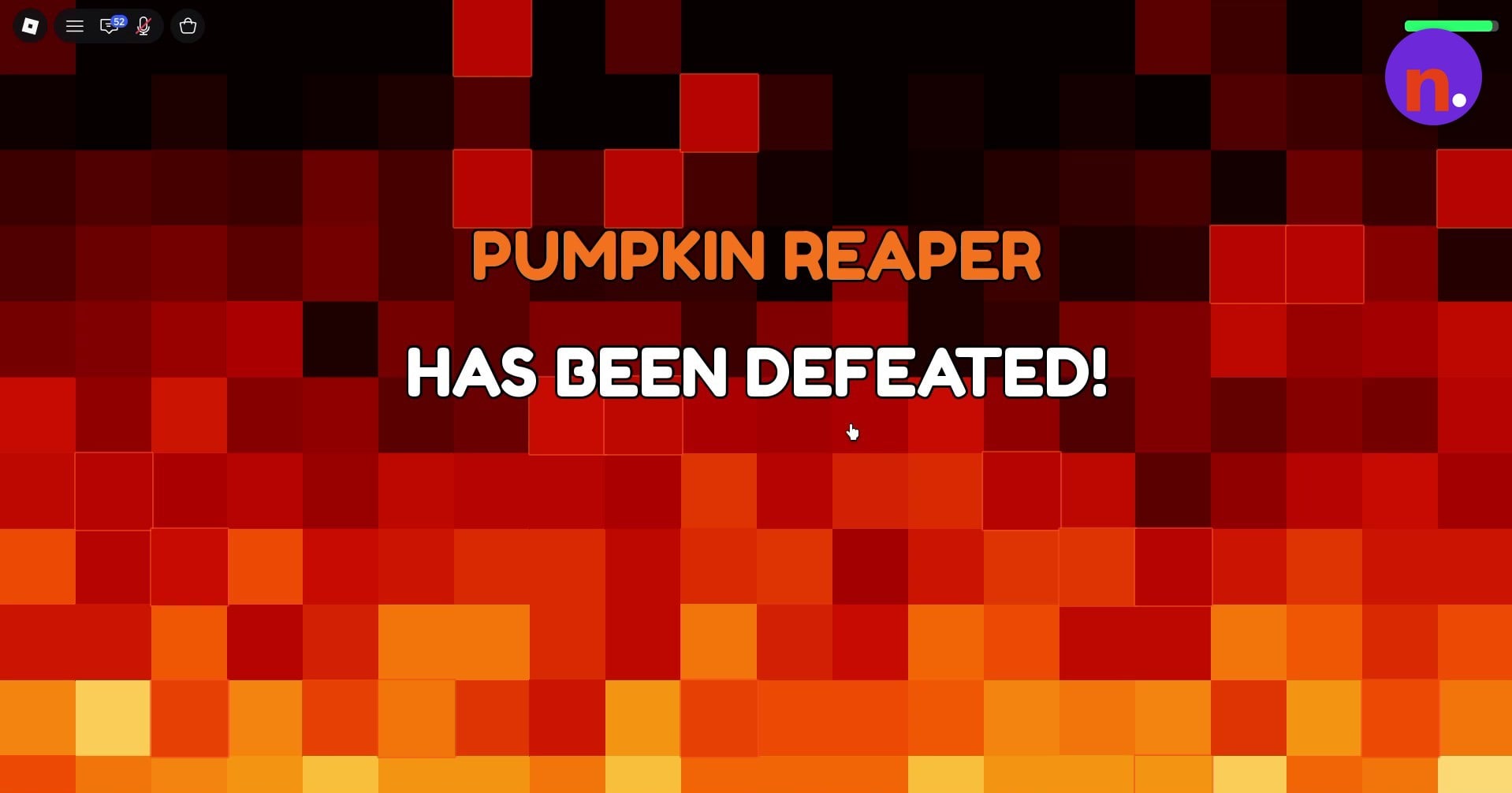 Pumpkin Reaper defeated