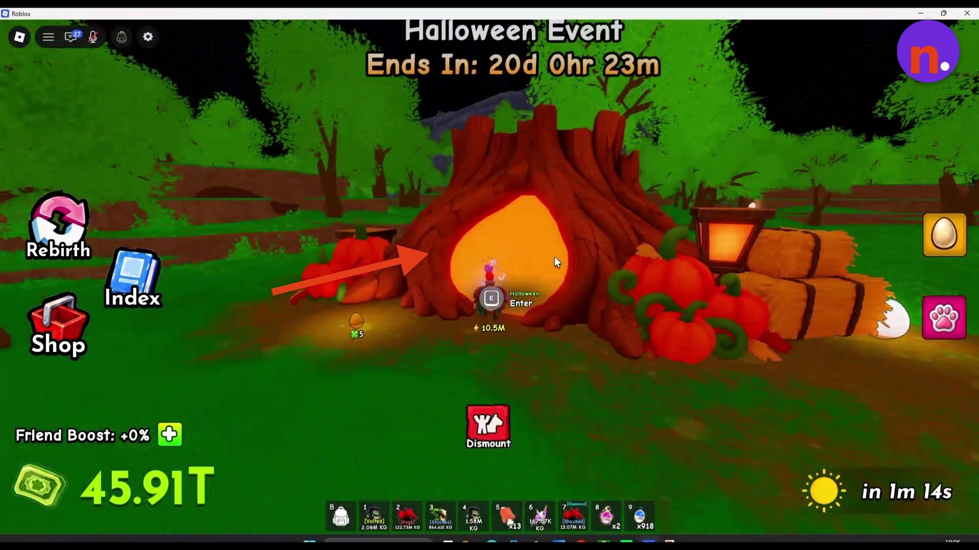 The Halloween Event entrance