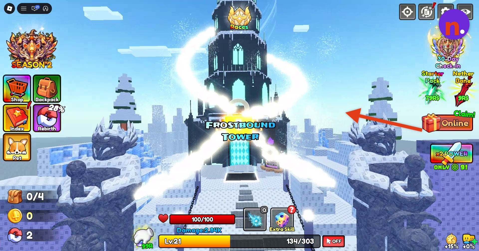 Climb to Frostbound Tower
