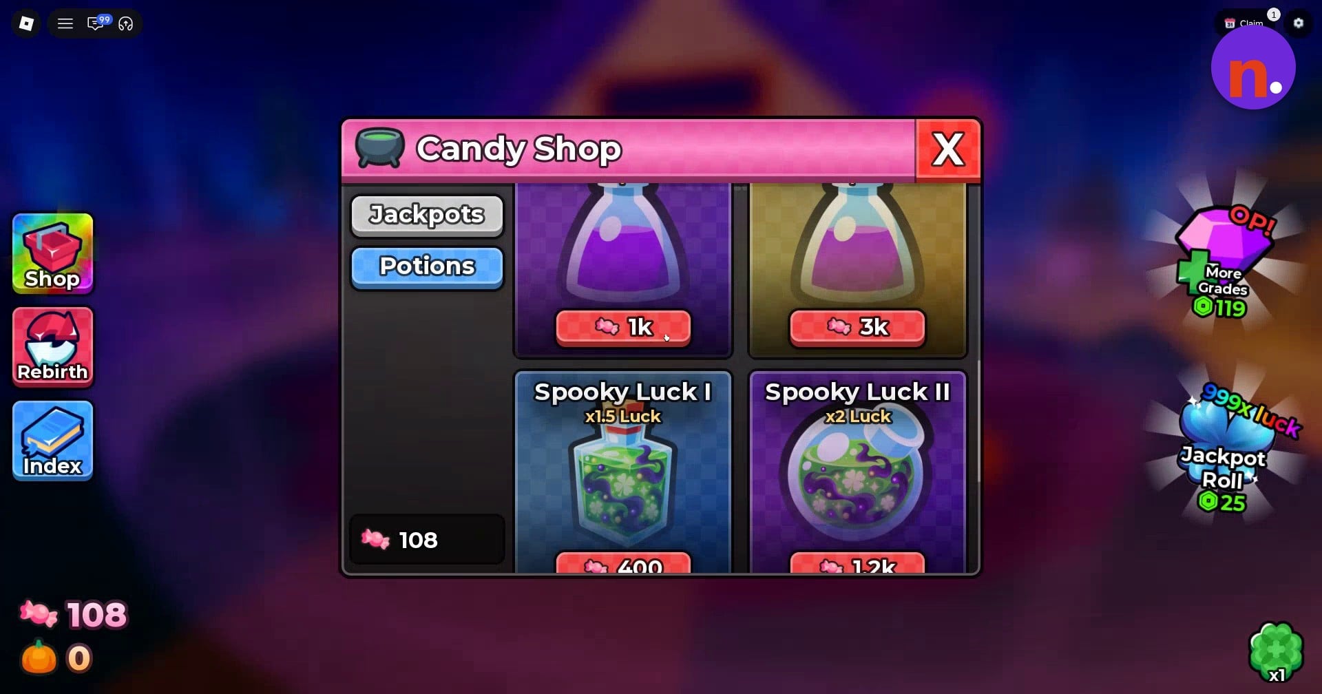 Pumpkin Pot and Spooky Luck entries