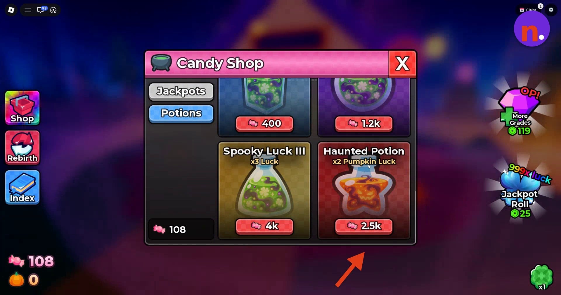 Spooky Luck III and Haunted Potion