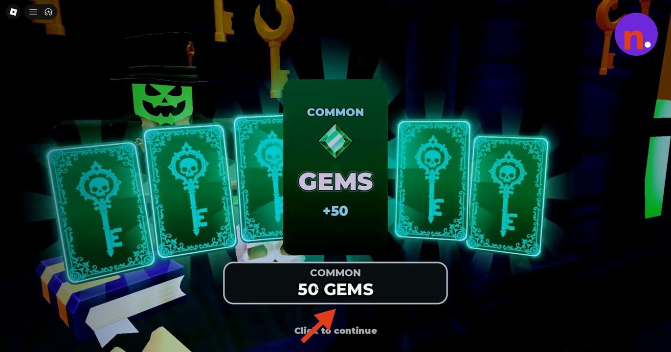 Recognize the Common 50 Gems reward