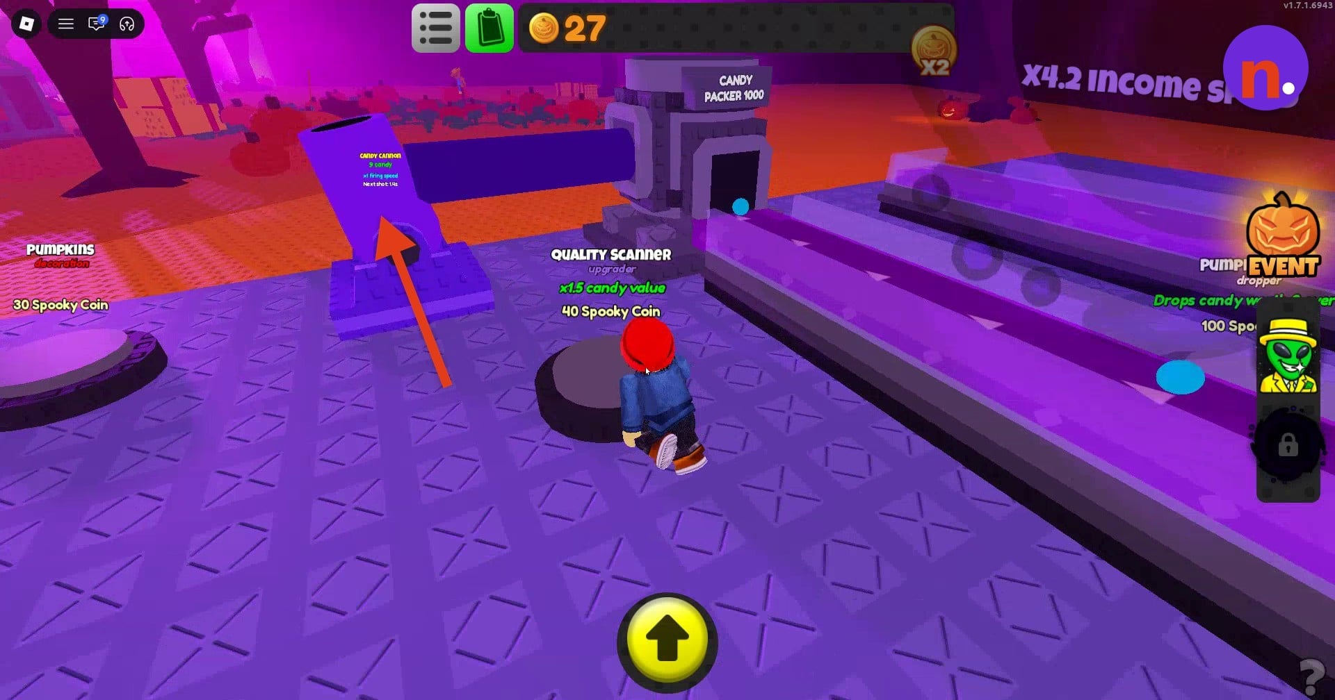The Candy Cannon beside Candy Packer 1000