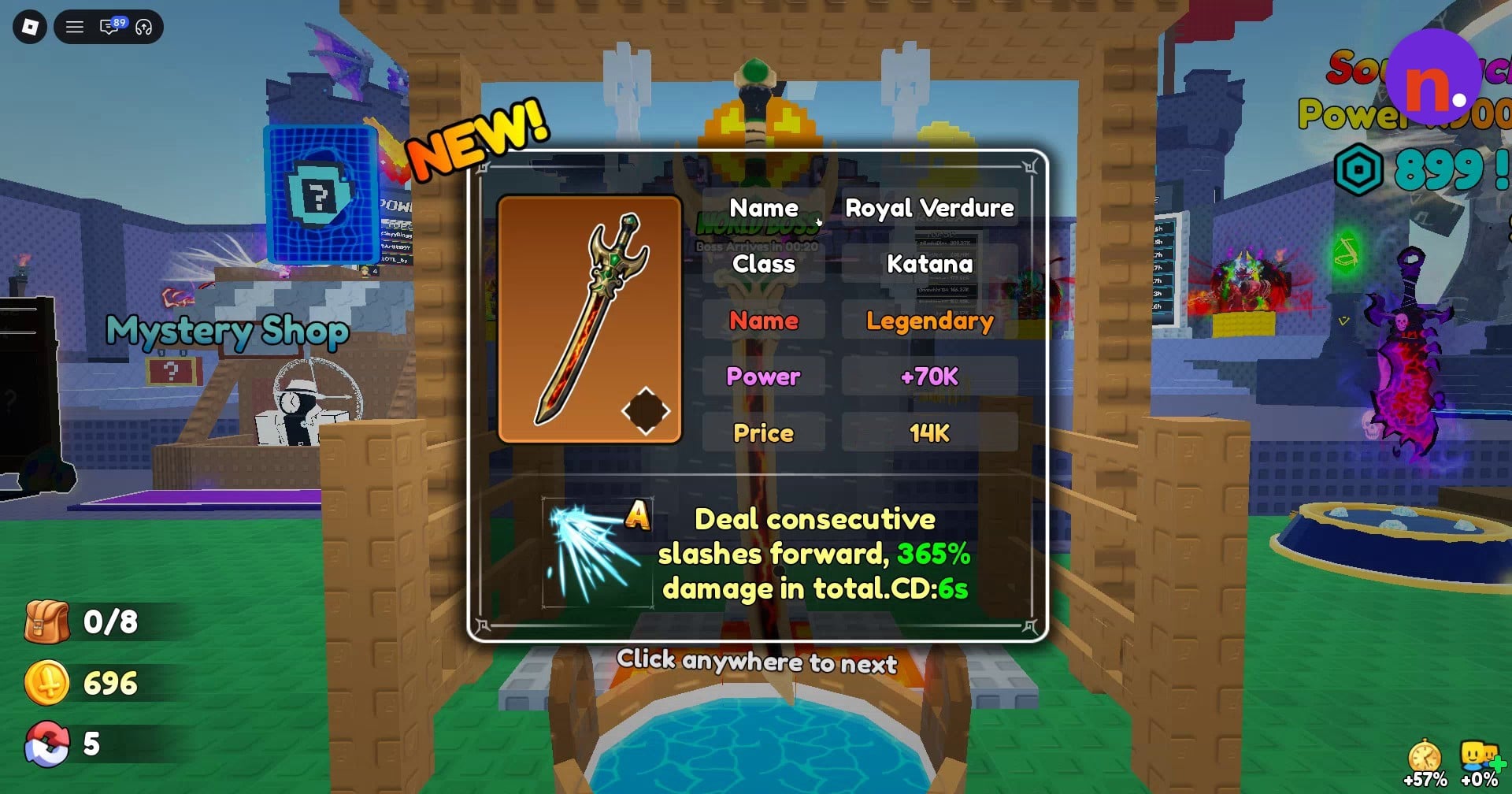 Royal Verdure’s completed item card