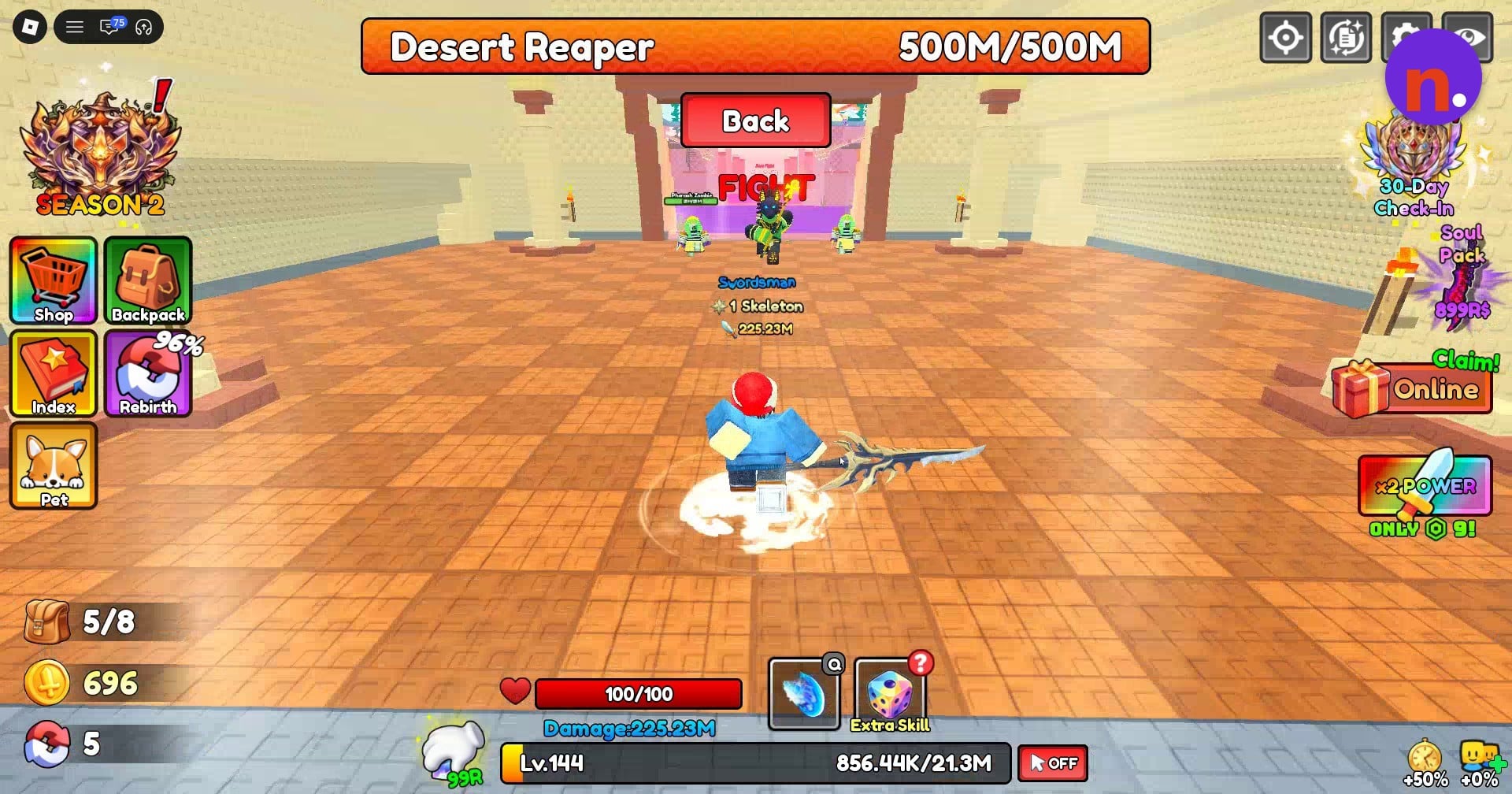 Desert Reaper in the Stage 7 arena